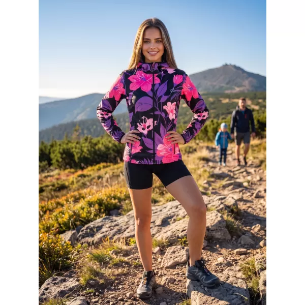  Ženska vrhunska softshell jakna ALTISPORT VOJ/ALW115JACK01 VIJOLIČNA/ČRNA 