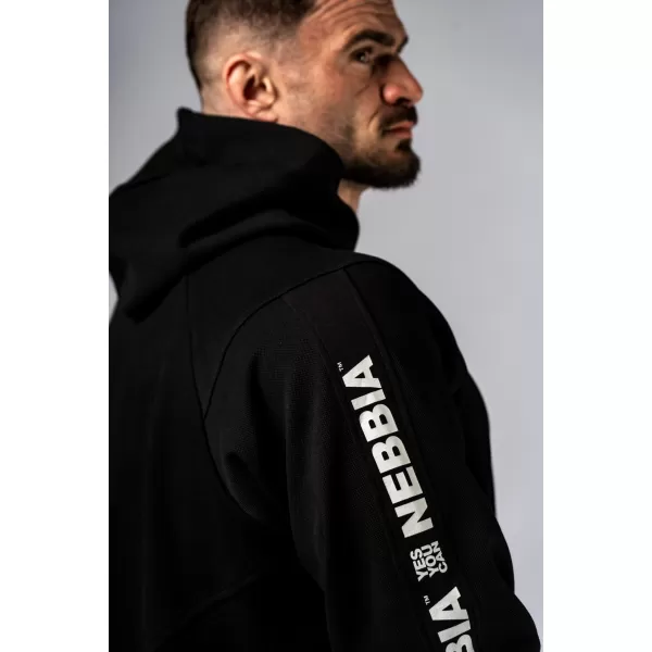  Pulover s kapuco HERO 300 BLACK Nebbia 
