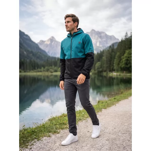  Moška vrhunska softshell jakna ALTISPORT VOJ/ALM051JACK01 KEROZIN/ČRNA 
