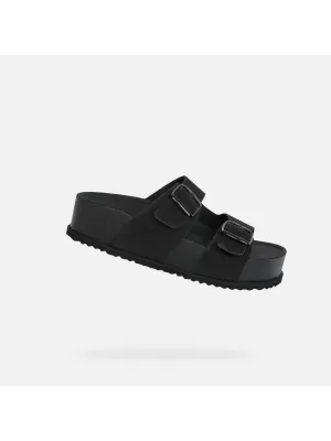 Ženski copati GEOX SANDYBETT HIGH G012956 ČRNA