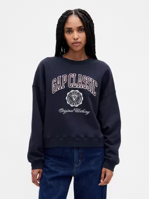 Ženski pulover GAP LOGO SWEATSHIRT 799272-01 MORNARIŠKA UNIFORMA