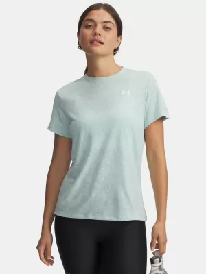 Ženska majica s kratkimi rokavi UNDER ARMOUR TECH PIXELATE SSC 6012302-703 ZELENA