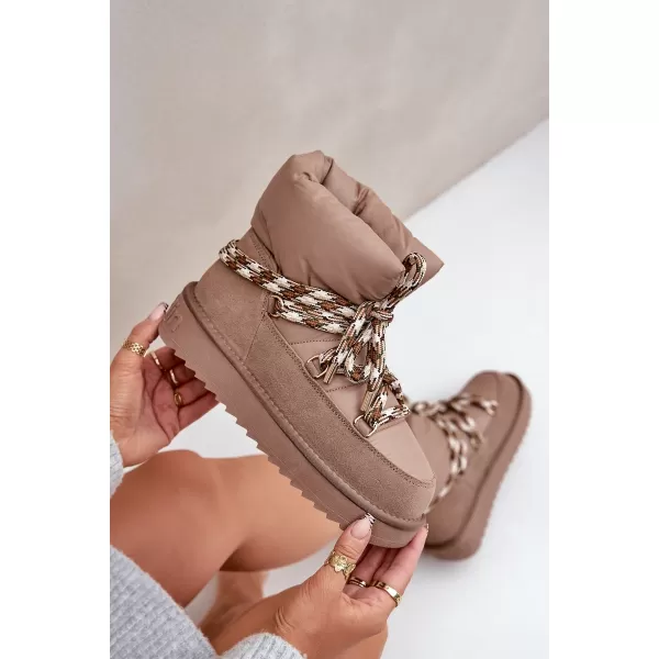  Ženski snežaki D.FRANKLIN DFSH375003 TAUPE 