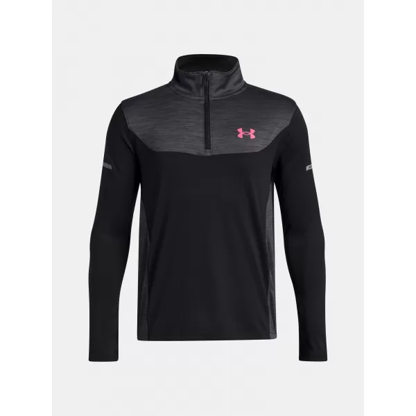  Fantovska majica s kratkimi rokavi UNDER ARMOUR UA TECH UTILITY 1/4 ZIP 6005141-001 ČRNA 