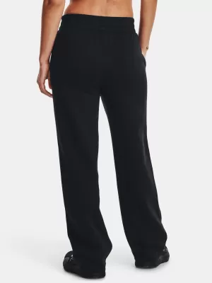 Ženske športne hlače UNDER ARMOUR RIVAL FLC STRAIGHT PANT 1381847-001 ČRNA