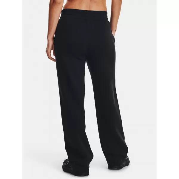  Ženske športne hlače UNDER ARMOUR RIVAL FLC STRAIGHT PANT 1381847-001 ČRNA 