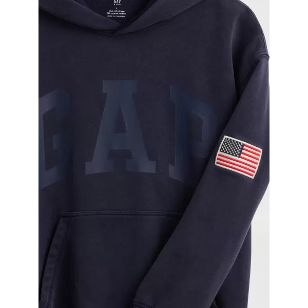  Otroški pulover GAP LOGO PULLOVER HOODIE 782130-00 MORNARIŠKA UNIFORMA 
