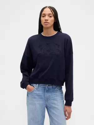 Ženski pulover GAP LOGO SWEATSHIRT 799280-01 MORNARIŠKA UNIFORMA