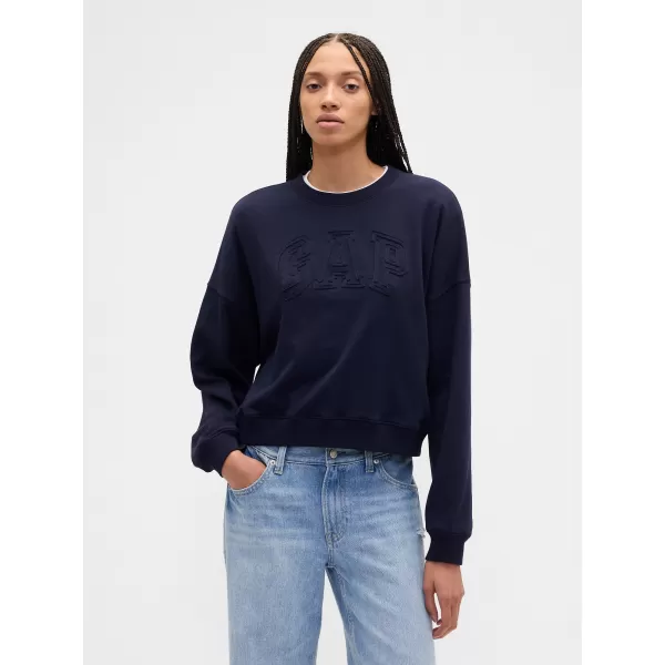  Ženski pulover GAP LOGO SWEATSHIRT 799280-01 MORNARIŠKA UNIFORMA 