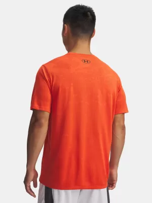Moška majica s kratkimi rokavi UNDER ARMOUR UA TECH VENT JACQUARD SS 1377052-844 ORANŽNA
