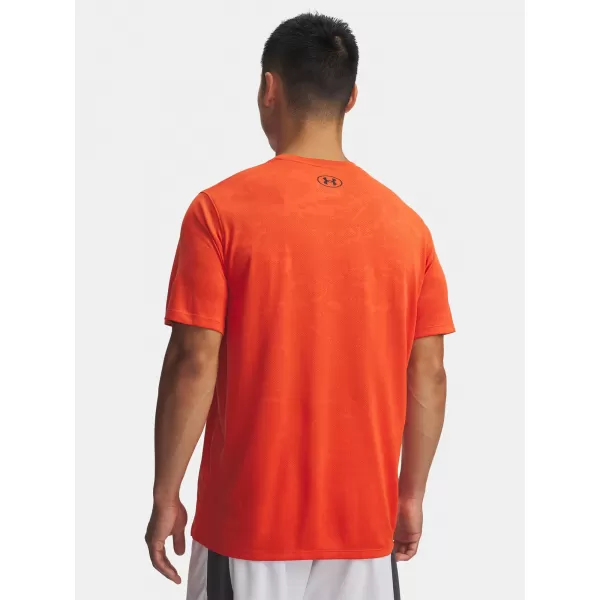  Moška majica s kratkimi rokavi UNDER ARMOUR UA TECH VENT JACQUARD SS 1377052-844 ORANŽNA 