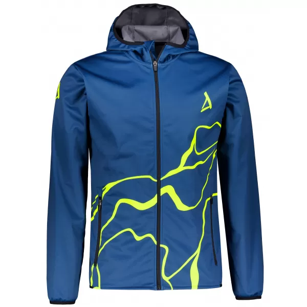  Moška vrhunska softshell jakna ALTISPORT VOJ/ALM073JACK01 MORNARSKO MODRA/NEONSKO RUMENA 