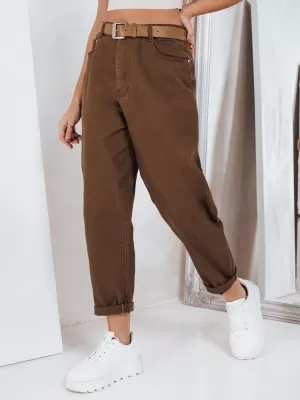 Ženske hlače DSTREET UY2844 RJAVA