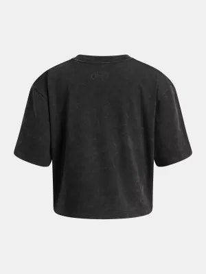 Dekliška majica s kratkimi rokavi UNDER ARMOUR UA G RIVAL WASH SS 6011673-001 ČRNA