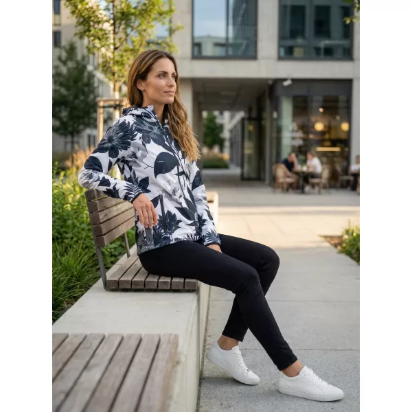  Ženska vrhunska softshell jakna ALTISPORT VOJ/ALW115JACK01 ČRNO/BELO 