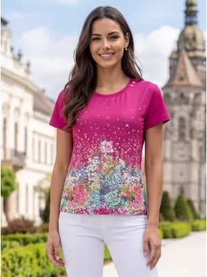 Ženska majica s kratkimi rokavi ALTISPORT HELINA RDEČA