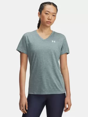 Ženska majica s kratkimi rokavi UNDER ARMOUR TECH SSV- TWIST 1384227-587 MODRA