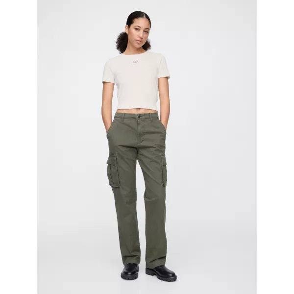  Ženska majica s kratkimi rokavi GAP LOGO MODAL RIBBED ABBREVIATED TEE 637782-02 NOVO UMAZANO BELO 