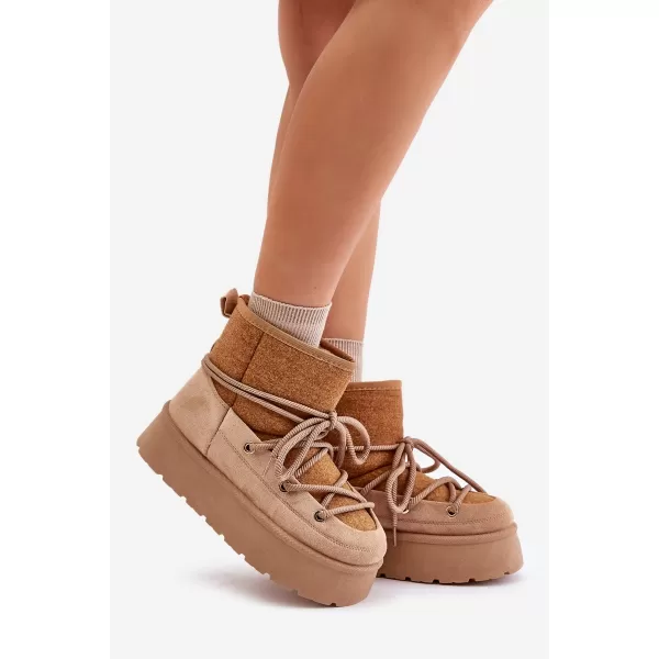  Ženski snežaki BOTO MAVORA 34284 KAKI 