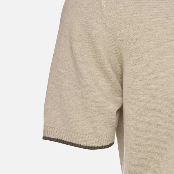  Moška majica s kratkimi rokavi GEOX KNIT G012318 BEŽ 