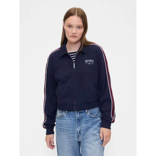  Ženska jakna GAP LOGO TRACK JACKET 799269-01 MORNARIŠKA UNIFORMA 