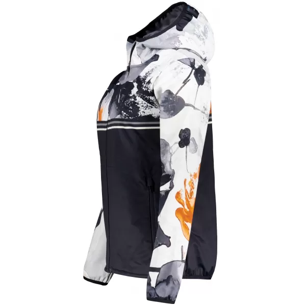 Ženska vrhunska softshell jakna ALTISPORT VOJ/ALW117JACK01 ČRNA/ORANŽNA 