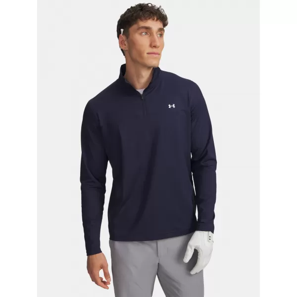  Moška majica s kratkimi rokavi UNDER ARMOUR UA T2G 1/4 ZIP 6010129-410 MODRA 