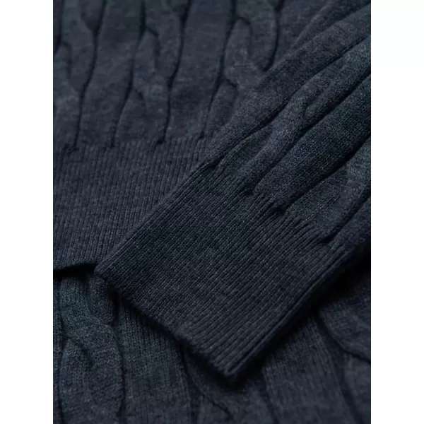  Moški pulover OMBRE OM-SWTN-0157 MORNARSKO MODRA 