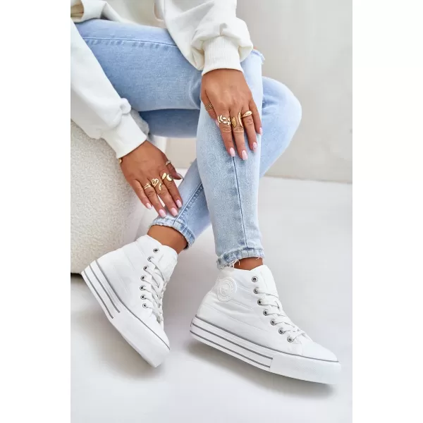  Ženske superge BIG STAR OO274A473 WHITE Big Star Shoes 