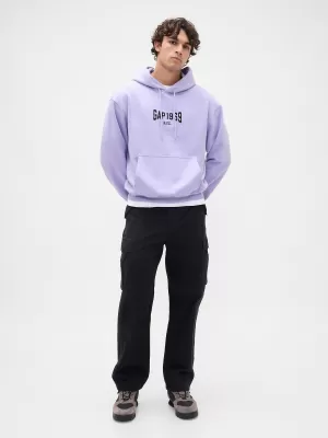 Moški pulover GAP LOGO PULLOVER HOODIE 821291-00 ORHIDEJA