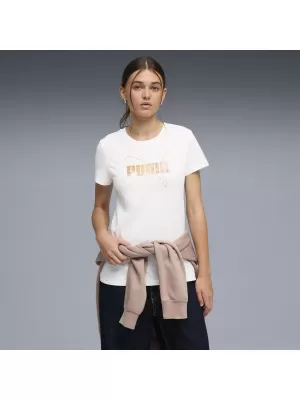 Ženska majica s kratkimi rokavi PUMA ESS LOGO LAB TEE 691824_02 PUMA BELA