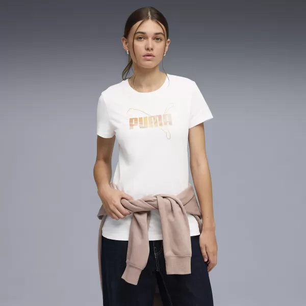  Ženska majica s kratkimi rokavi PUMA ESS LOGO LAB TEE 691824_02 PUMA BELA 