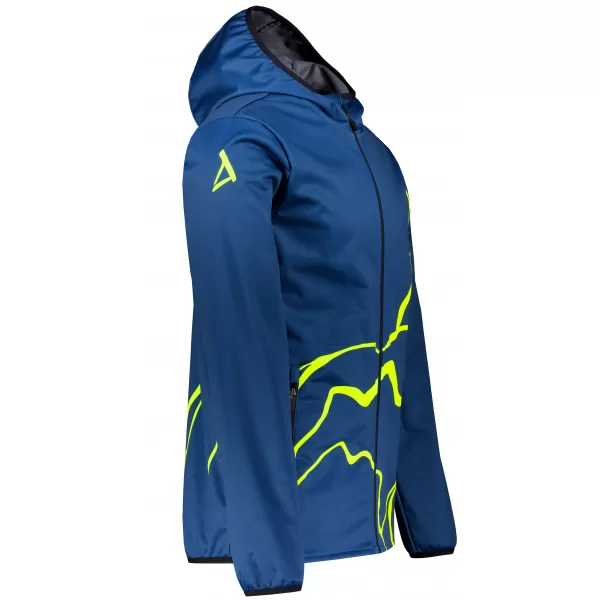  Moška vrhunska softshell jakna ALTISPORT VOJ/ALM073JACK01 MORNARSKO MODRA/NEONSKO RUMENA 