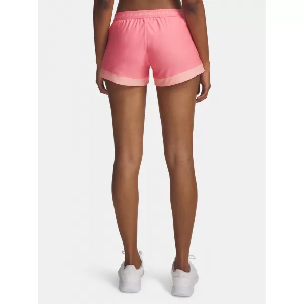  Ženske kratke hlače UNDER ARMOUR TECH PLAY UP 3IN COLORBLOCK 6010875-600 ROZA 