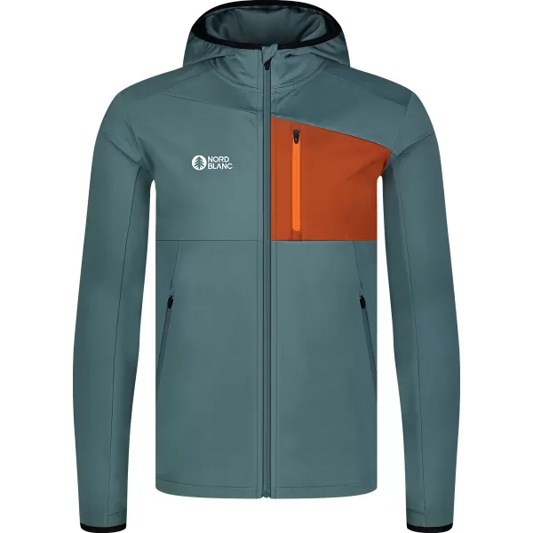  Moški powerfleece pulover NORDBLANC BRACKEN NBWFM8286 TEMNO ZELENA 