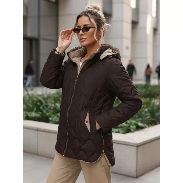  Ženska jakna DSTREET TY5623 RJAVA 