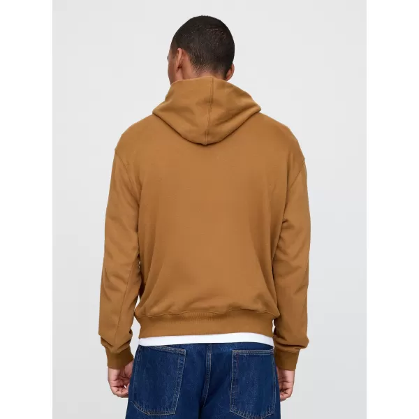  Moški pulover GAP LOGO PULLOVER HOODIE 744728-03 SVETLO RJAVA 