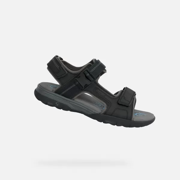  Moški sandali GEOX SPHERICA EC5 G014392 ČRNA 