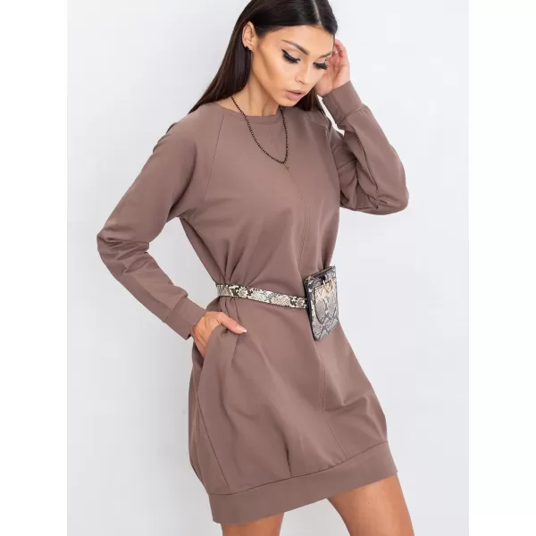  Obleka BASIC FEEL GOOD RV-TU-5184.93P RJAVA 