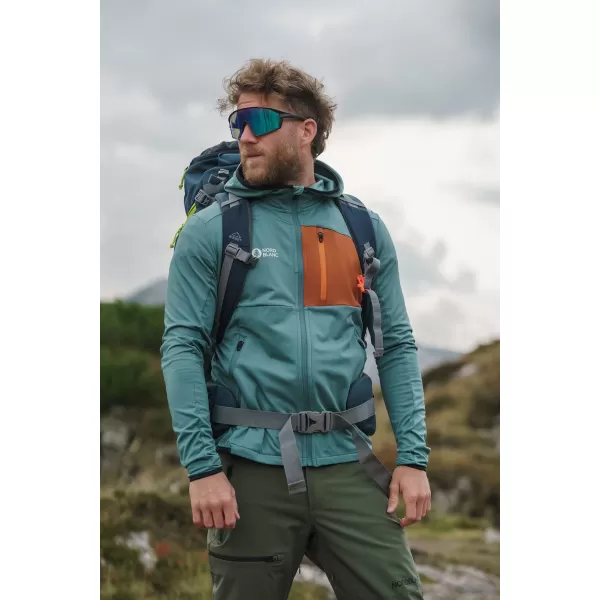  Moški powerfleece pulover NORDBLANC BRACKEN NBWFM8286 TEMNO ZELENA 