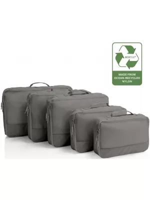 Kovček HEYS Ecotex Packing Cube 5 Pc Set SIVI KAMEN