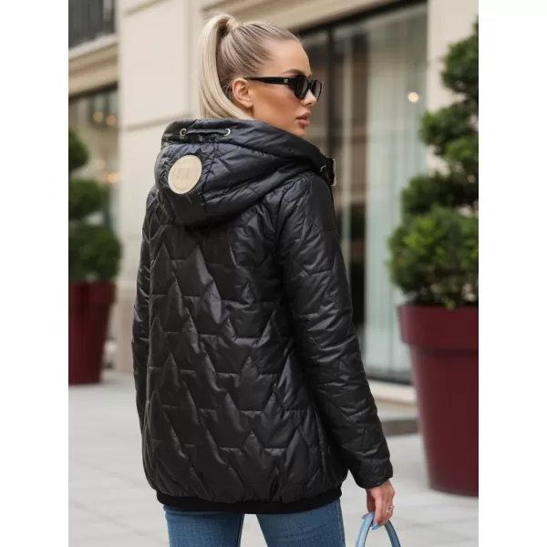  Ženska jakna DSTREET TY5546 ČRNA 