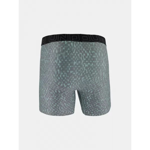  Moške boksarice UNDER ARMOUR UA PERFORMANCE TECH - PRINT 6IN - 1PK 1383875-477 MODRA 