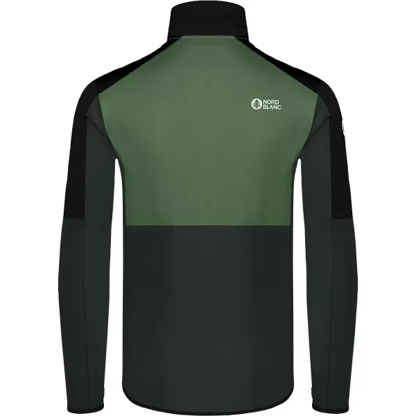  Moški powerfleece pulover NORDBLANC GROAN NBWFM8282 TEMNO ZELENA 