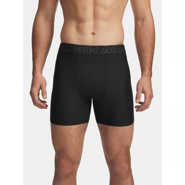  Moške boksarice UNDER ARMOUR PERFORMANCE POUCH - SOLID 6IN - 2 6011474-001 ČRNA 