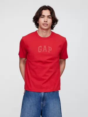 Moška majica s kratkimi rokavi GAP HIGH DENSITY LOGO TEE 782369-02 MODEREN RDEČ LOGOTIP