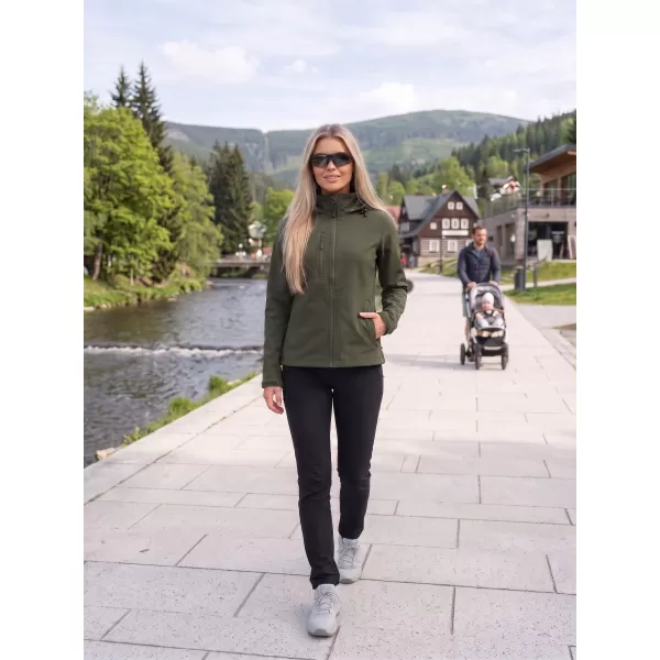  Ženska softshell jakna ALTISPORT NoPrint NP/ALW945 VOJAŠKI 