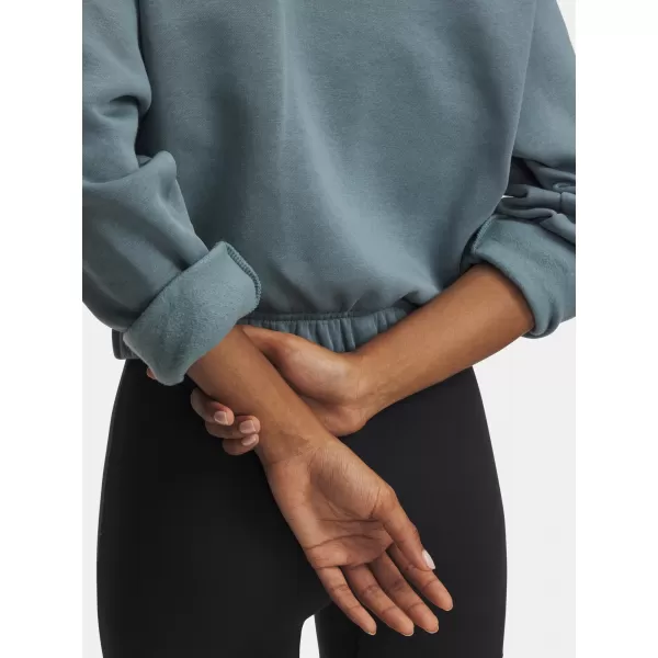  Ženski pulover UNDER ARMOUR UA RIVAL FLEECE PIPED CREW 6007035-587 MODRA 