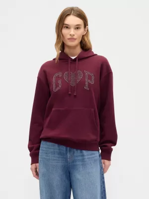 Ženski pulover GAP LOGO HOODIE PULLOVER 463506-97 TOSKANSKO RDEČE
