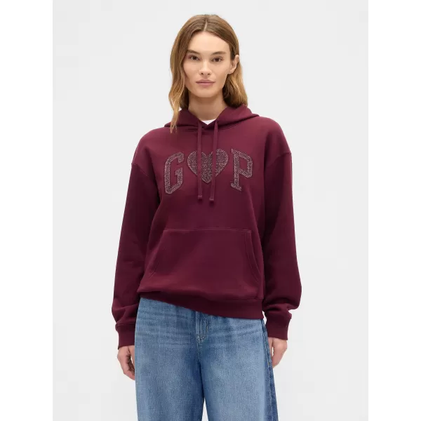  Ženski pulover GAP LOGO HOODIE PULLOVER 463506-97 TOSKANSKO RDEČE 